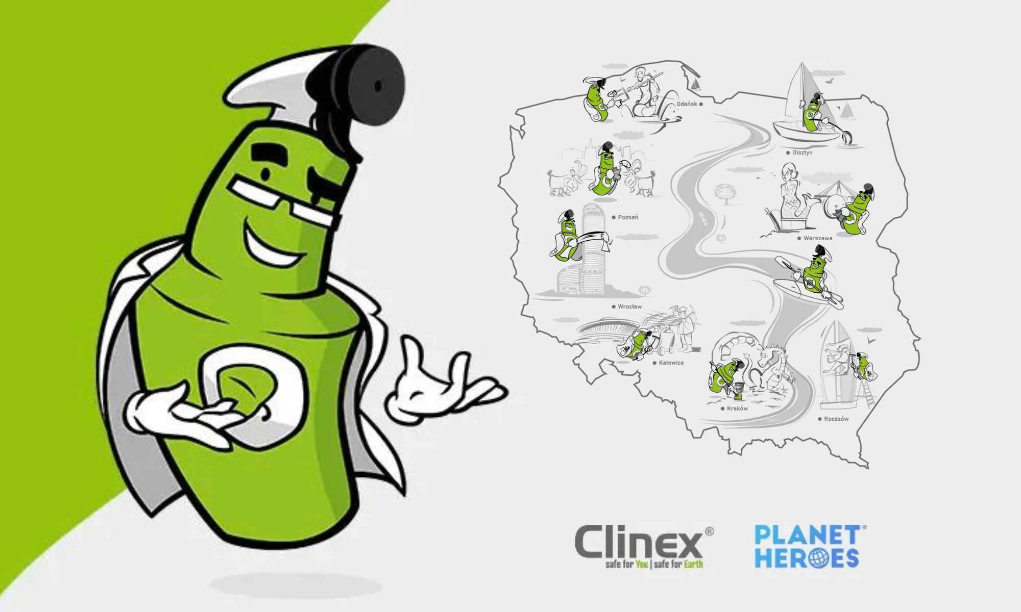 Nowa kampania Clinex x Planet Heroes