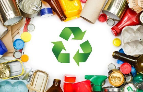 Grafika promująca ekologię i recykling